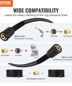 1/4 Inch (6.35mm) Kink-Free M22-14mm Brass Connector