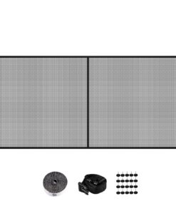 VEVOR Heavy-Duty Fiberglass Garage Door Screen for 2 Cars