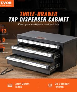 29 Compartments for 3mm-24mm (0.12"-0.94") Taps