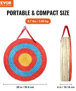 5-Layer 51 cm (20 inch) Round Target with Coloured Rope for Outdoor Shooting Practice
