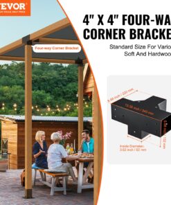 Includes 2 Carbon Steel Brackets & 48 Screws