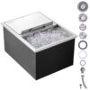 VEVOR Stainless Steel Drop In Ice Chest with Sliding Cover
