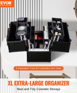 Professional Cosmetic Storage Organizer with Handle and Strap