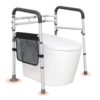 VEVOR Adjustable Folding Toilet Safety Rail with Padded Arms