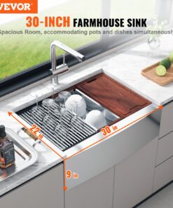 304 Stainless Steel Drop-In Single Bowl with Ledge & Accessories