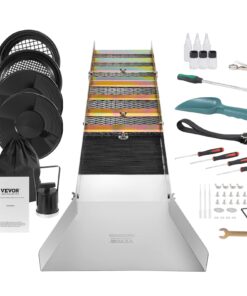 VEVOR Gold Panning Kit with 127 cm (50-inch) Aluminum Sluice Box
