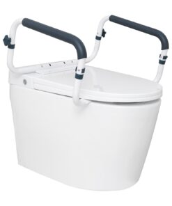 VEVOR Adjustable Toilet Safety Rail with Padded Armrests