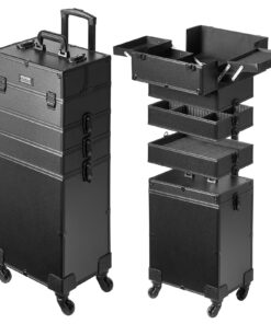 VEVOR 5-in-1 Professional Aluminum Makeup Train Case