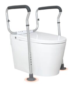 VEVOR Adjustable Toilet Safety Rail with Padded Armrests