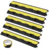 VEVOR 5 Pack Rubber Cable Protector Ramps