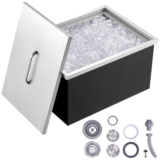 VEVOR Stainless Steel Drop in Ice Chest