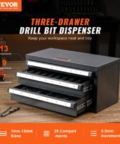 29-Compartment Organizer for 1mm to 13mm (0.04" to 0.51") Drill Bits