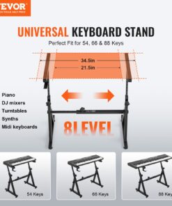 Adjustable for 54-88 Key Electric Pianos