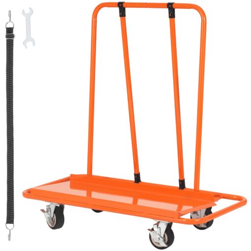 VEVOR Heavy Duty Drywall Cart with 1360 kg 3000 lbs Capacity and 1150 x 555 mm 4528 x 218 in Deck