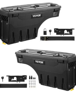 VEVOR Lockable ABS Truck Bed Storage Tool Box Set for Dodge Ram 1500 2019-2021