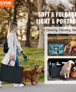 112 cm x 112 cm x 61 cm (44'' x 44'' x 24'') Portable Dog Playpen