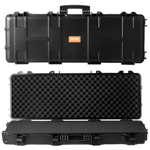 VEVOR 42 inch 107 cm Lockable Rifle Hard Case with Wheels