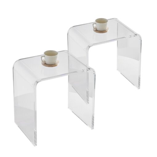 VEVOR Acrylic End Tables Set