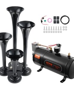 VEVOR 150DB Train Horn Kit with 4 Trumpets