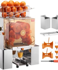 VEVOR Commercial Automatic Orange Juicer Machine 120W with 55-80mm (2.2