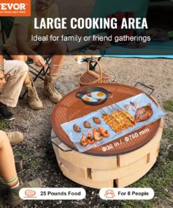 Heavy Duty Steel Cooking Grid with Handle