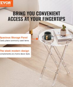 40x4.6 cm (15.7x1.8 in) End Table with X Leg