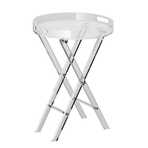 VEVOR Clear Acrylic Folding Tray Table