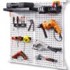 VEVOR Metalo Pegboard Sienos Organizatorius 81cm x 81cm 32 x 32
