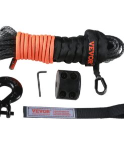 VEVOR 6.4 mm x 15.2 m Synthetic Winch Rope 10