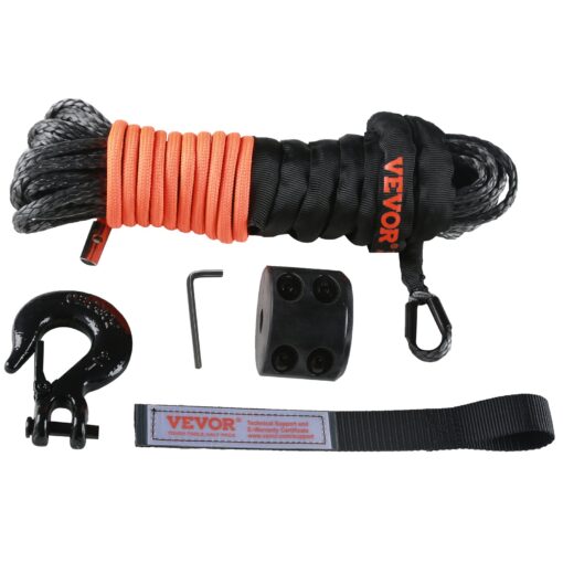 VEVOR Durable Synthetic Winch Rope 48 mm x 152 m
