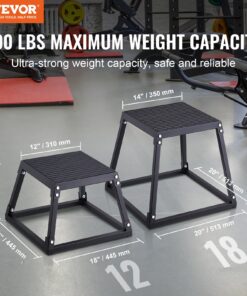 Durable Fitness Exercise Step Platform for Home Gym and Strength Training