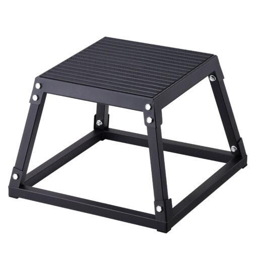 VEVOR 30 cm 12 Inch Steel Plyometric Jump Box with Anti Slip Surface