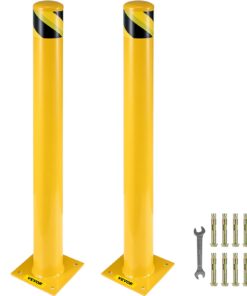 VEVOR 121 cm (48 Inch) Yellow Steel Safety Bollard Post