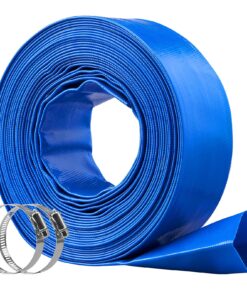 VEVOR Heavy-Duty PVC Backwash Hose with Clamps