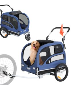 VEVOR 2-in-1 Dog Bike Trailer & Pet Stroller