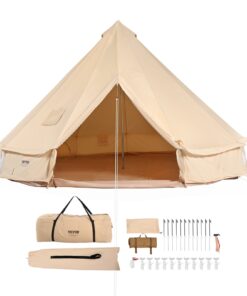 VEVOR 4 m/13.12 ft Canvas Bell Tent with Stove Jack