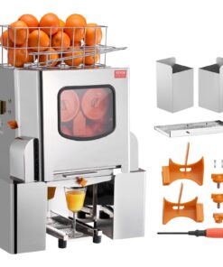 VEVOR Commercial Automatic Orange Juicer Machine 120W Stainless Steel