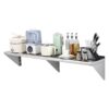 VEVOR Wall Mounted Floating Stainless Steel Shelf 305 x 152 cm 12 x 60 in