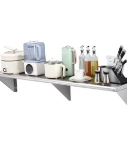 VEVOR Wall Mounted Floating Stainless Steel Shelf 30.5 x 152 cm (12 x 60 in)