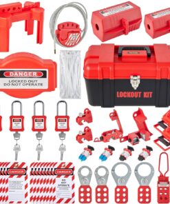 VEVOR 42-Piece Lockout Tagout Kit for Electrical Safety