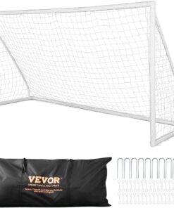 VEVOR Portable Soccer Goal with 3.66 x 1.83 m (12 x 6 ft) Net for Adults & Kids