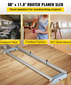 152.4cm / 60 inches Woodworking Slab Guide Jig with Locking