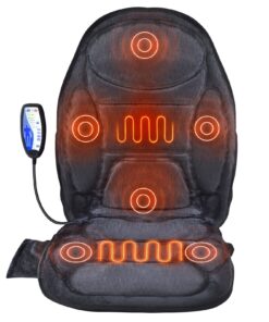 VEVOR Heated Massage Seat Cushion with 6 Vibration Motors