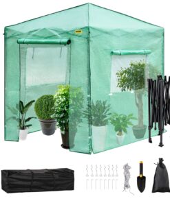 VEVOR Portable Pop-Up Greenhouse 2.4m x 1.8m x 2.4m (8'x 6'x 8')