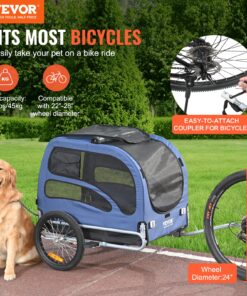 Blue/Black Pet Bicycle Carrier