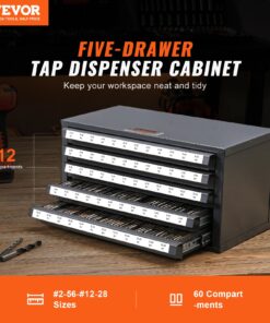 60-Compartment Organizer for Tap Sizes #2-56 to #12-28