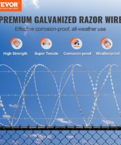 45 m (147 ft) Security Barbed Wire with Double Spiral Design