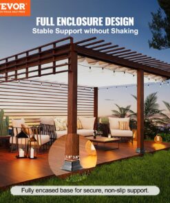 153x153mm (6x6in) with 91x91mm (3.6x3.6in) Internal Fit for 89x89mm (3.5x3.5in) Wood Posts