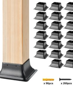 VEVOR Heavy Duty Steel Post Base Brackets 20 Pack