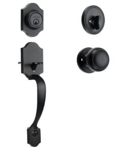 VEVOR Matte Black Front Door Handle and Deadbolt Set
